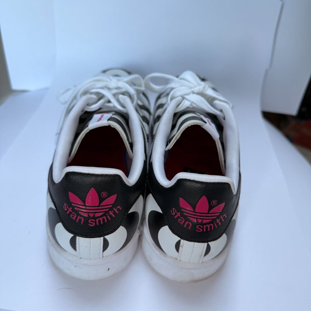 Adidas Marimekko Shoes Womens Size 9.5 Black White Art Sneakers Stan Smith - Picture 2 of 6